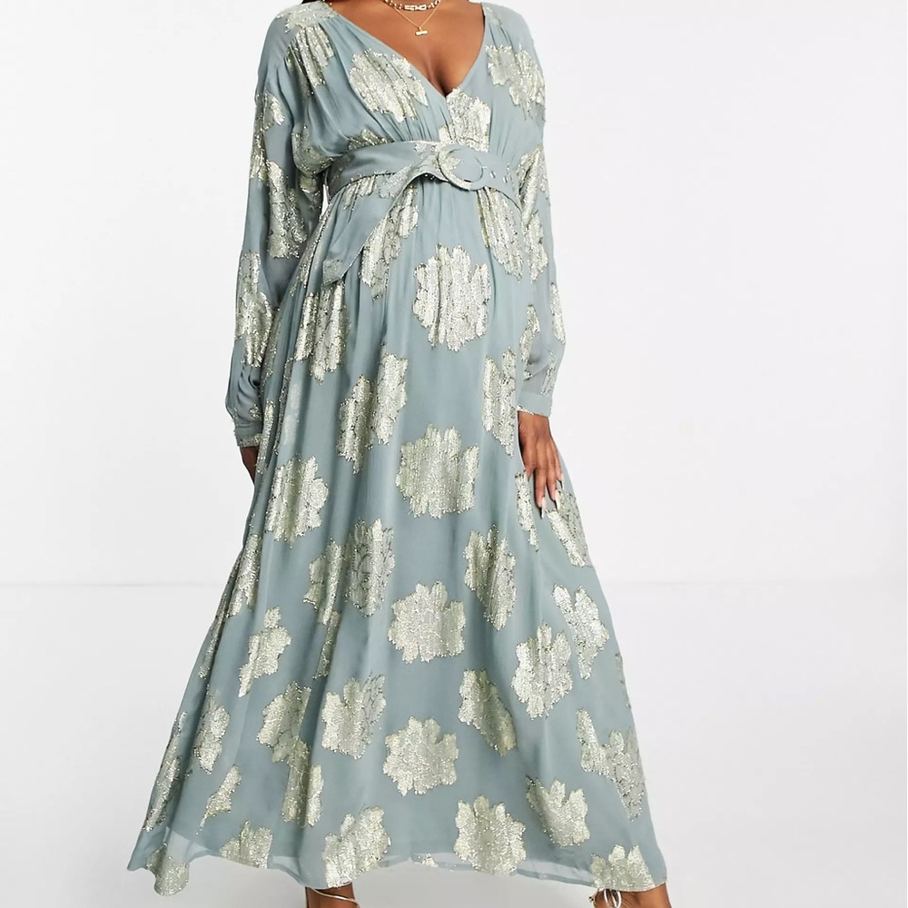 Asos belted batwing midi tea dress. Size 12. Fits like a large,xl